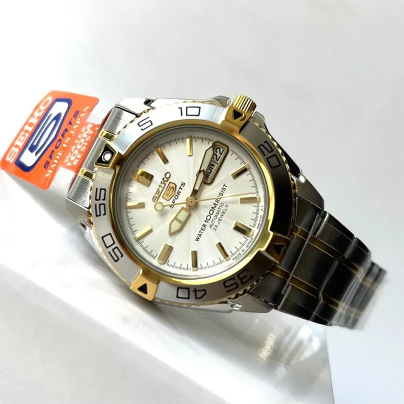 Seiko 5 Sports Automatic White Dial Men's Watch- SNZB24J1