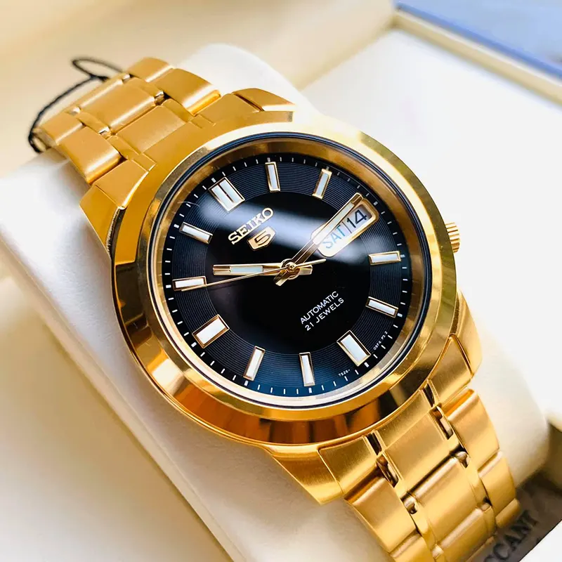 Seiko 5 Automatic Black Dial Sports Black Men’s Watch- SNKK22K1
