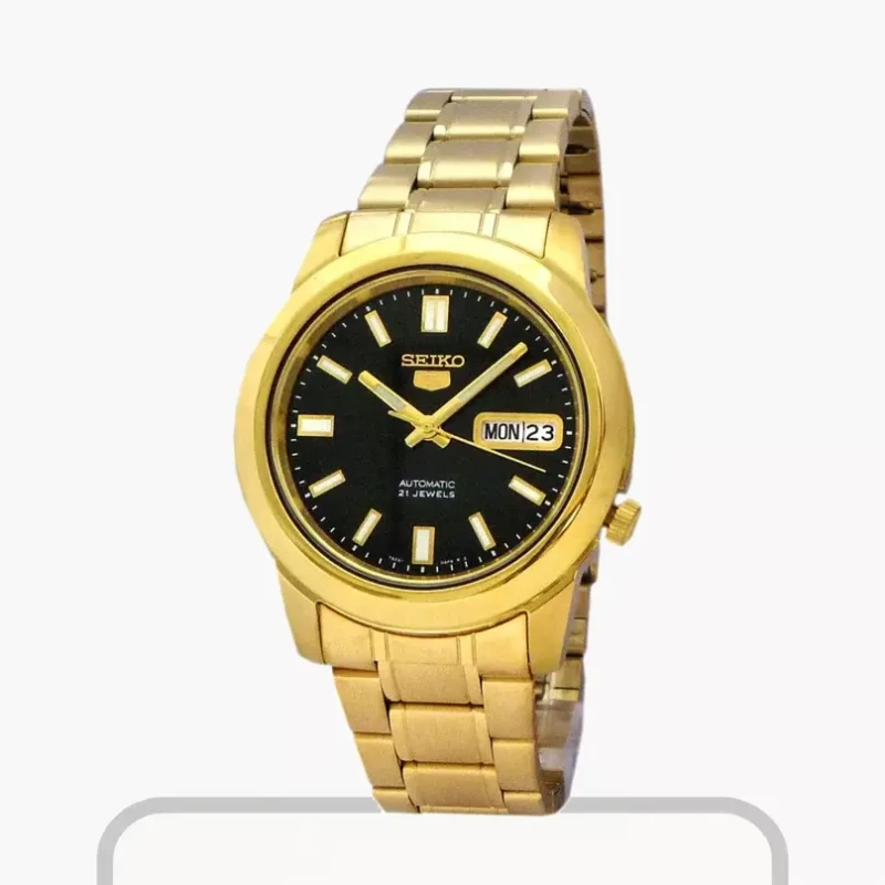 Seiko 5 Automatic Black Dial Sports Black Men’s Watch- SNKK22K1