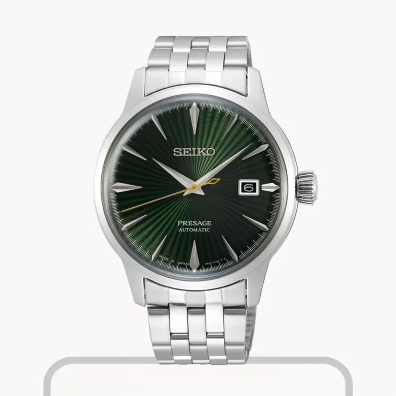 Seiko Presage Automatic Cocktail Time Green Dial Men's Watch- SRPE15j1